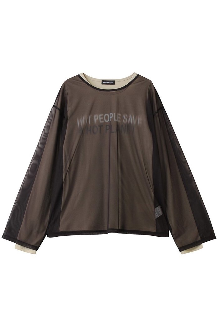 【メゾンスペシャル/MAISON SPECIAL】のシアーレイヤードロンT インテリア・キッズ・メンズ・レディースファッション・服の通販 founy(ファニー) https://founy.com/ ファッション Fashion レディースファッション Fashion for Women トップス・カットソー Cut & Sew Tops シャツ・ブラウス・オフィスカジュアル Elegant Blouses & Button-Ups ロングTシャツ・Tシャツ Longline T-Shirts & Tees カットソー・ベーシックTシャツ Cut-and-Sewn Tops / Stretch Tees & Basics インナー Innerwear カーディガン Cardigan, Knitwear ジャケット Jacket, Outerwear スリーブ Sleeve, Long Sleeve / Short Sleeve タートルネック Turtleneck, High Neck チュール Tulip, Tulip Motif ロング Long, Long-Length |ID: prp329100004744611 ipo3291000000034294439