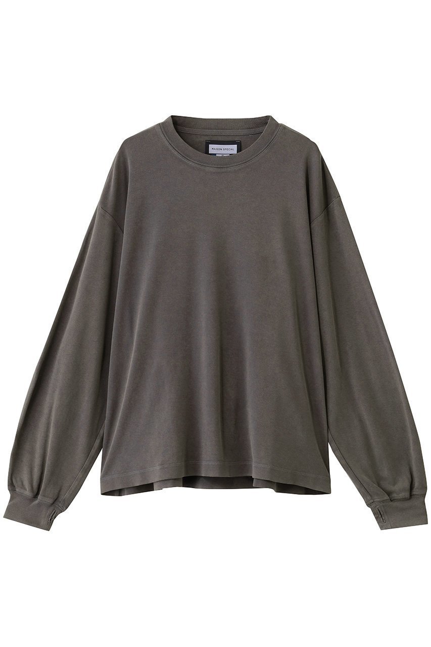 【メゾンスペシャル/MAISON SPECIAL】の【UNISEX】加工スムースロンTEE 人気、トレンドファッション・服の通販 founy(ファニー) 　ファッション　Fashion　レディースファッション　Fashion for Women　トップス・カットソー　Cut & Sew Tops　シャツ・ブラウス・オフィスカジュアル　Elegant Blouses & Button-Ups　ロングTシャツ・Tシャツ　Longline T-Shirts & Tees　カットソー・ベーシックTシャツ　Cut-and-Sewn Tops / Stretch Tees & Basics　ユニセックス　Unisex, Genderless　シンプル　Simple, Minimal　スリーブ　Sleeve, Long Sleeve / Short Sleeve　ロング　Long, Long-Length　新作・新入荷　New Arrivals / New In　長袖　Long Sleeve, Full Sleeve　 other-1|ID: prp329100004744613 ipo3291000000034294453