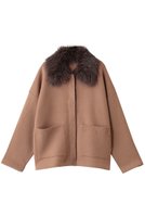 【アルアバイル/allureville】の【Loulou Willoughby】ファー衿ニットショートコート 人気、トレンドファッション・服の通販 founy(ファニー) ファッション Fashion レディースファッション Fashion for Women アウター Coat / Outerwear Collection コート・ロングコート・ピーコート Long Coats, Peacoats & More ショート Short, Short Length シンプル Simple, Minimal スリーブ Sleeve, Long Sleeve / Short Sleeve ロング Long, Long-Length 新作・新入荷 New Arrivals / New In A/W・秋冬 Autumn/Winter |ID:prp329100004744614