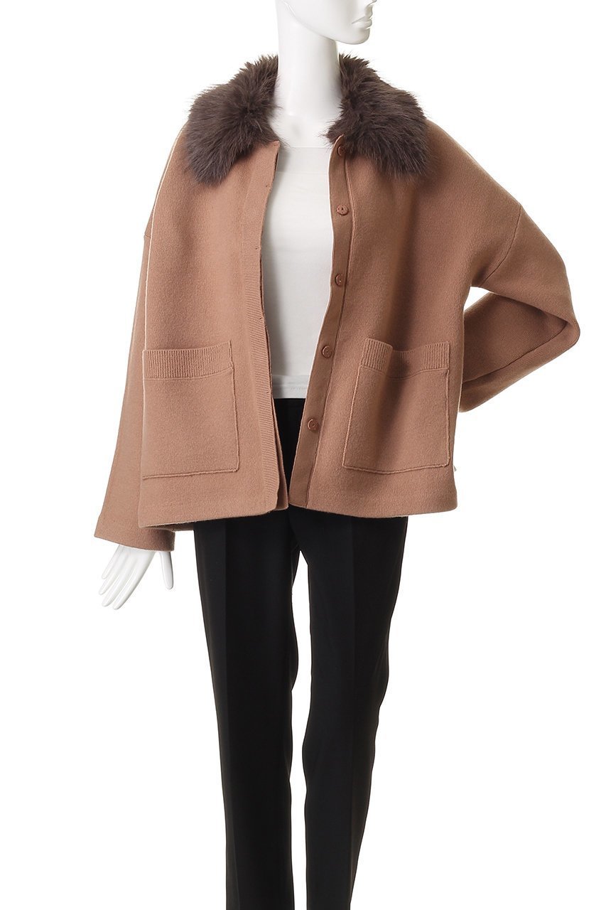 【アルアバイル/allureville】の【Loulou Willoughby】ファー衿ニットショートコート 人気、トレンドファッション・服の通販 founy(ファニー) 　ファッション　Fashion　レディースファッション　Fashion for Women　アウター　Coat / Outerwear Collection　コート・ロングコート・ピーコート　Long Coats, Peacoats & More　ショート　Short, Short Length　シンプル　Simple, Minimal　スリーブ　Sleeve, Long Sleeve / Short Sleeve　ロング　Long, Long-Length　新作・新入荷　New Arrivals / New In　A/W・秋冬　Autumn/Winter　other-8|ID: prp329100004744614 ipo3291000000034294478