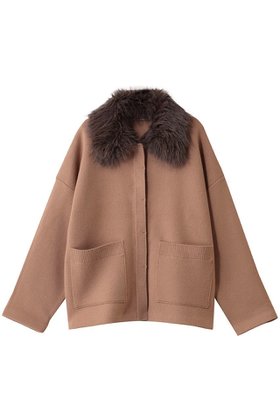 【アルアバイル/allureville】の【Loulou Willoughby】ファー衿ニットショートコート 人気、トレンドファッション・服の通販 founy(ファニー) ファッション Fashion レディースファッション Fashion for Women アウター Coat / Outerwear Collection コート・ロングコート・ピーコート Long Coats, Peacoats & More ショート Short, Short Length シンプル Simple, Minimal スリーブ Sleeve, Long Sleeve / Short Sleeve ロング Long, Long-Length A/W・秋冬 Autumn/Winter |ID:prp329100004744614