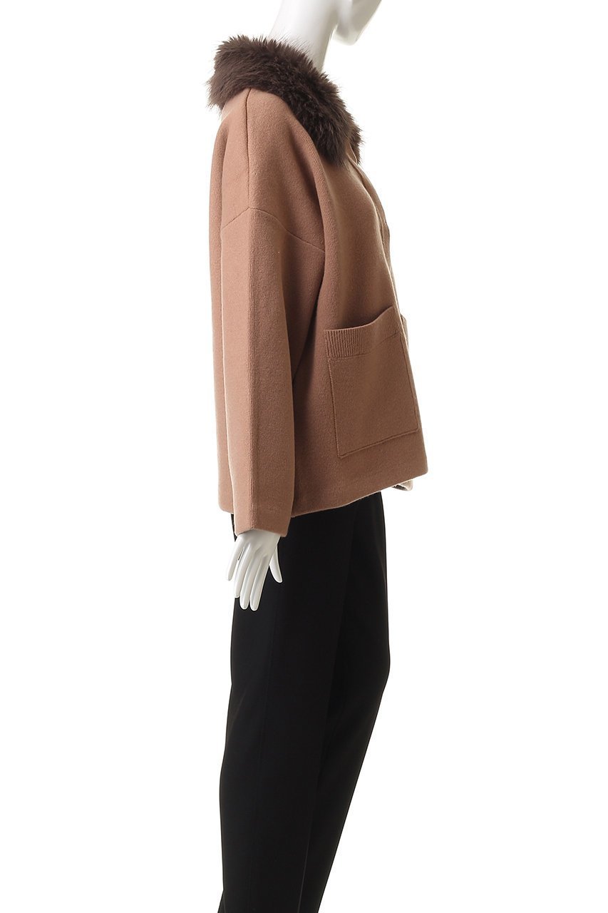 【アルアバイル/allureville】の【Loulou Willoughby】ファー衿ニットショートコート 人気、トレンドファッション・服の通販 founy(ファニー) 　ファッション　Fashion　レディースファッション　Fashion for Women　アウター　Coat / Outerwear Collection　コート・ロングコート・ピーコート　Long Coats, Peacoats & More　ショート　Short, Short Length　シンプル　Simple, Minimal　スリーブ　Sleeve, Long Sleeve / Short Sleeve　ロング　Long, Long-Length　A/W・秋冬　Autumn/Winter　other-3|ID: prp329100004744614 ipo3291000000035626100