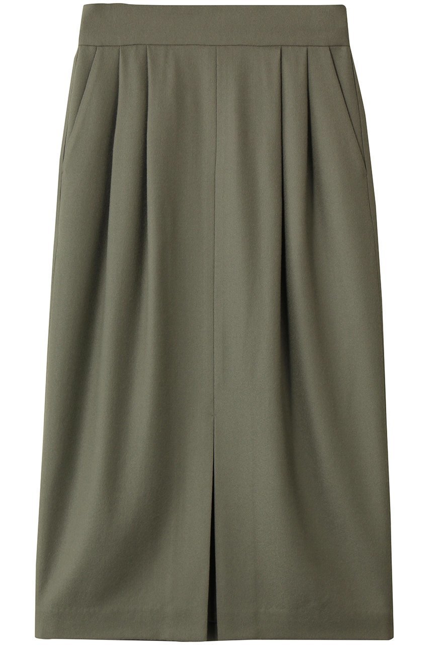【ベイジ,/BEIGE,】のTERNES(テルヌ)/2タックウールスカート インテリア・キッズ・メンズ・レディースファッション・服の通販 founy(ファニー) 　ファッション　Fashion　レディースファッション　Fashion for Women　スカート　Skirts　ロングスカート　Long Skirts / Maxi & Midi Skirts　おすすめ　Recommended / Our Picks　シンプル　Simple, Minimal　スリット　Slit, Slit Detail　セットアップ　Set-Up, Coordinated Outfit　フロント　Front, Front Design　ロング　Long, Long-Length　L.Khaki|ID: prp329100004744621 ipo3291000000034294546
