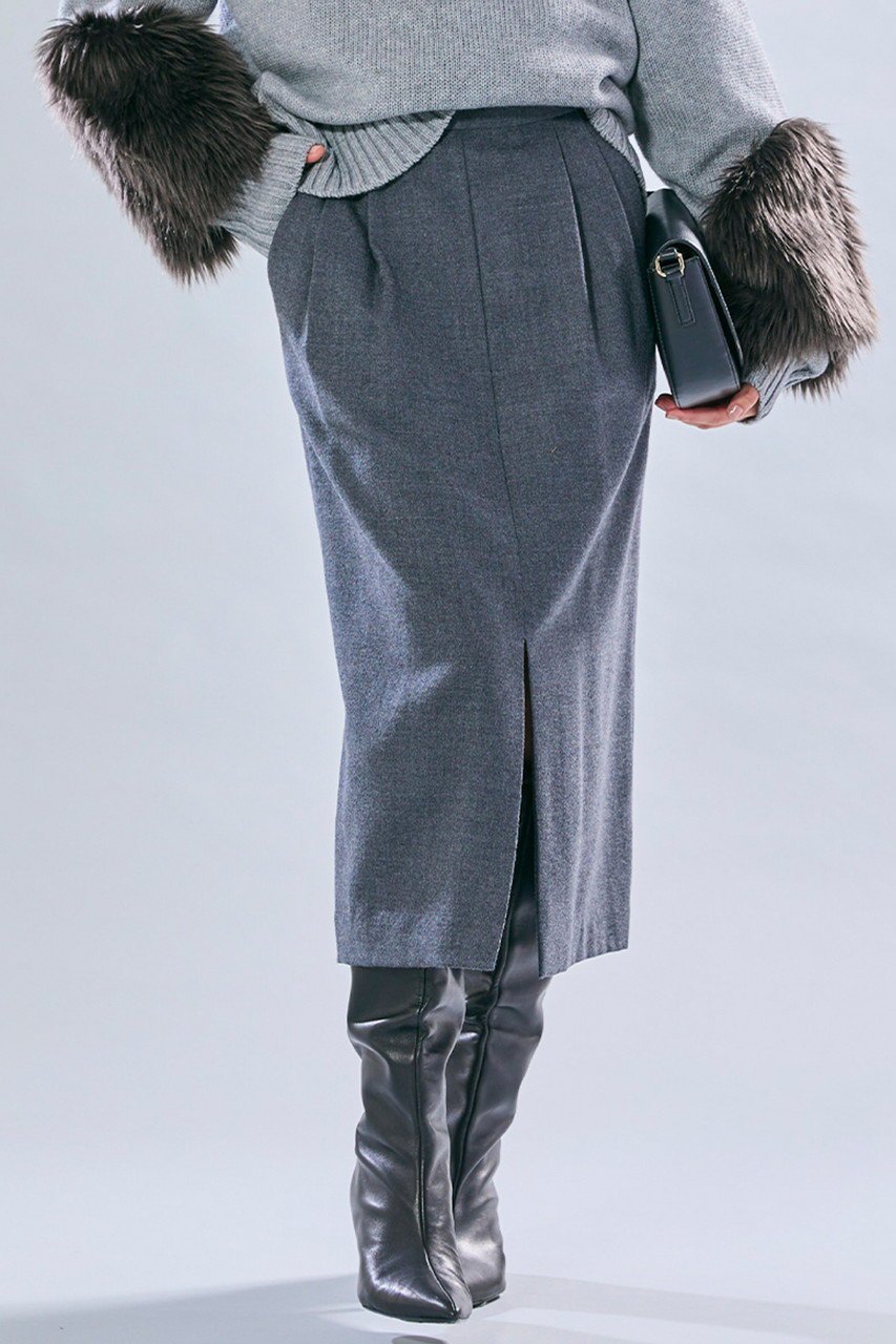 【ベイジ,/BEIGE,】のTERNES(テルヌ)/2タックウールスカート 人気、トレンドファッション・服の通販 founy(ファニー) ファッション Fashion レディースファッション Fashion for Women スカート Skirts ロングスカート Long Skirts / Maxi & Midi Skirts おすすめ Recommended / Our Picks シンプル Simple, Minimal スリット Slit, Slit Detail セットアップ Set-Up, Coordinated Outfit フロント Front, Front Design ロング Long, Long-Length other-7|ID: prp329100004744621 ipo3291000000035754715