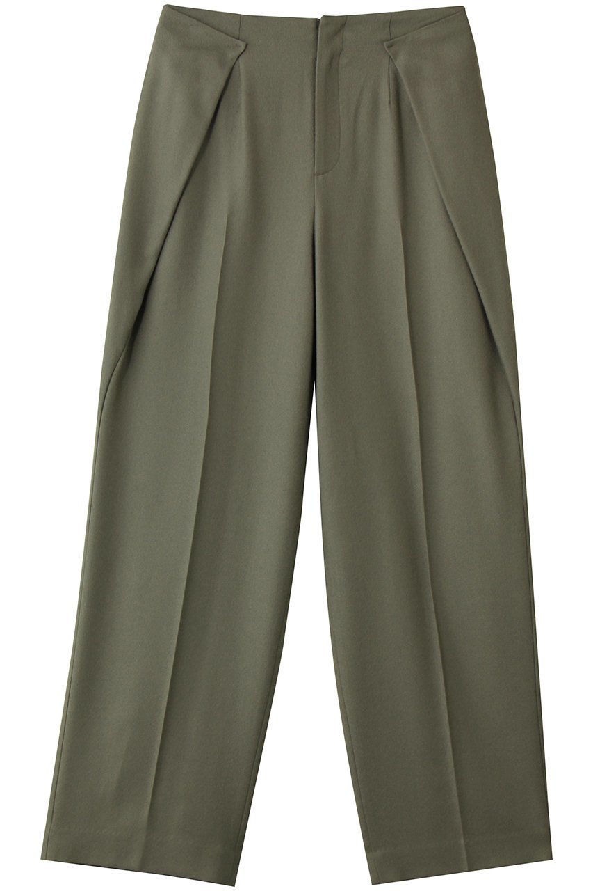 【ベイジ,/BEIGE,】のTERNES(テルヌ)/変形タックウールワイドパンツ インテリア・キッズ・メンズ・レディースファッション・服の通販 founy(ファニー) 　ファッション　Fashion　レディースファッション　Fashion for Women　パンツ　Pants & Trousers　おすすめ　Recommended / Our Picks　セットアップ　Set-Up, Coordinated Outfit　センター　Center, Center Line　ラップ　Wrap, Wrap Design　L.Khaki|ID: prp329100004744622 ipo3291000000034294556