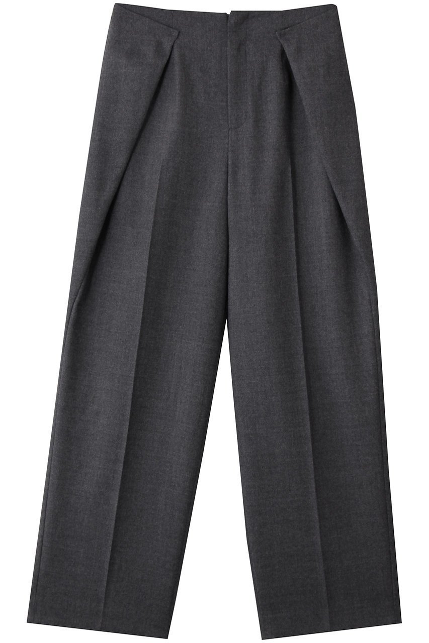 【ベイジ,/BEIGE,】のTERNES(テルヌ)/変形タックウールワイドパンツ インテリア・キッズ・メンズ・レディースファッション・服の通販 founy(ファニー) ファッション Fashion レディースファッション Fashion for Women パンツ Pants & Trousers おすすめ Recommended / Our Picks セットアップ Set-Up, Coordinated Outfit センター Center, Center Line ラップ Wrap, Wrap Design Md.Gray|ID: prp329100004744622 ipo3291000000035453829