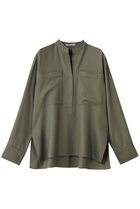 【ベイジ,/BEIGE,】のTERNES(テルヌ)/ビックポケットプルオーバーウールブラウス L.Khaki|ID:prp329100004744624