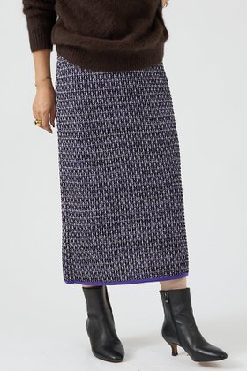 【デザイン ワークス/DESIGN WORKS】 【セットアップ対応】【BEAUVET】ニットジャガードタイトスカート人気、トレンドファッション・服の通販 founy(ファニー) ファッション Fashion レディースファッション Fashion for Women セットアップ Matching Sets スカート・ミニ/ミディ/マキシ Skirts / Mini, Midi & Maxi Skirts スカート Skirts ロングスカート Long Skirts / Maxi & Midi Skirts カーディガン Cardigan, Knitwear コンパクト Compact, Small Size ジャカード／ジャガード Jacquard, Woven Pattern スリット Slit, Slit Detail セットアップ Set-Up, Coordinated Outfit ツイード Twill, Twill Weave ロング Long, Long-Length エレガント 上品 Elegant 新作・新入荷 New Arrivals / New In |ID:prp329100004744635