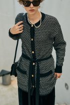 【デザイン ワークス/DESIGN WORKS】の【セットアップ対応】【BEAUVET】ニットジャガードロングカーディガン ブラック|ID:prp329100004744636