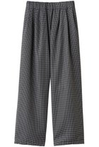 【オブシディアン/OBSIDIAN】のCHECK HIGH WAIST GATHER PT ブラック×グレー|ID: prp329100004745534 ipo3291000000034307299