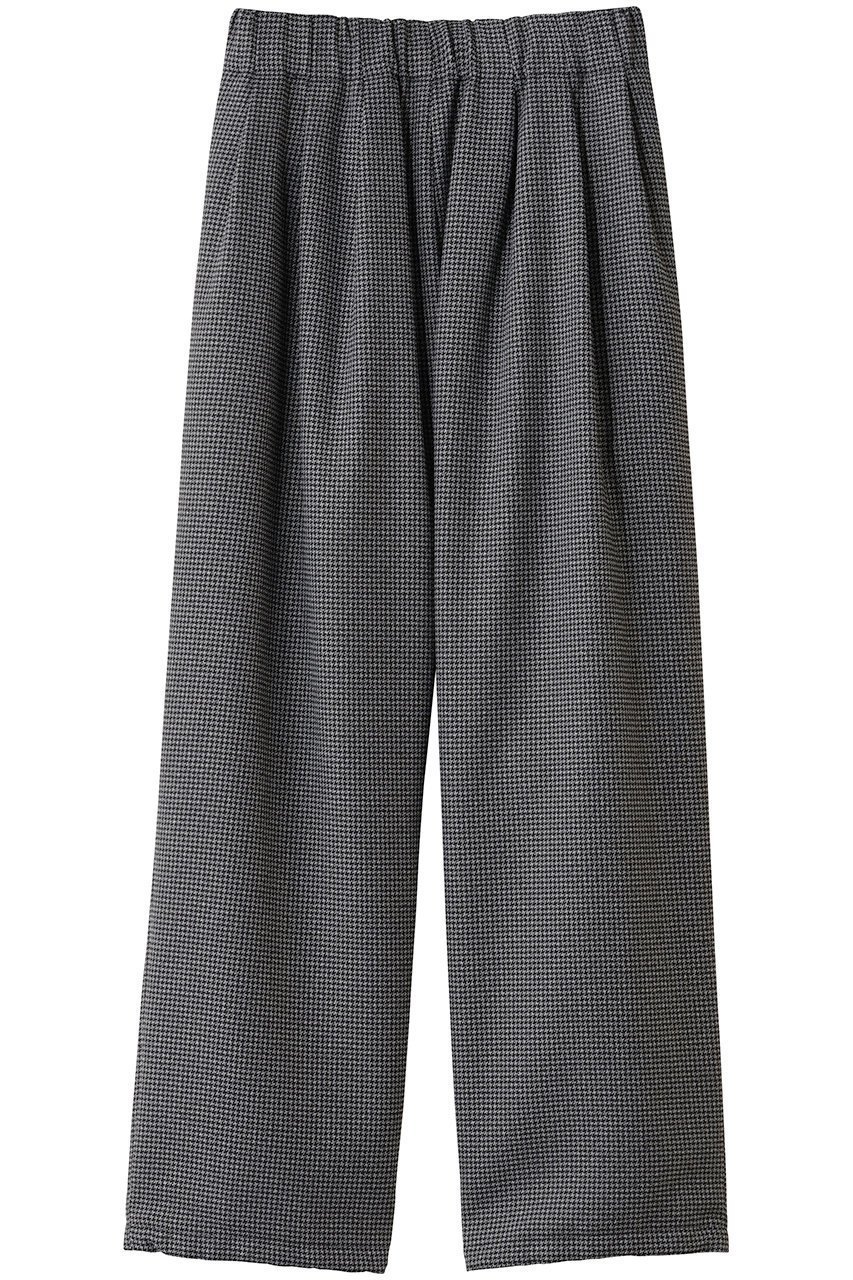【オブシディアン/OBSIDIAN】のCHECK HIGH WAIST GATHER PT インテリア・キッズ・メンズ・レディースファッション・服の通販 founy(ファニー) 　ファッション　Fashion　レディースファッション　Fashion for Women　パンツ　Pants & Trousers　スポーツウェア　Functional & Stylish Sportswear　ギャザー　Gathered, Ruffled　スポーツ　Sports, Activewear　スポーティ　Sporty, Casual Athletic　チェック　Check, Plaid, Tartan　ツイード　Twill, Twill Weave　ロング　Long, Long-Length　新作・新入荷　New Arrivals / New In　ブラック×グレー|ID: prp329100004745534 ipo3291000000034307299