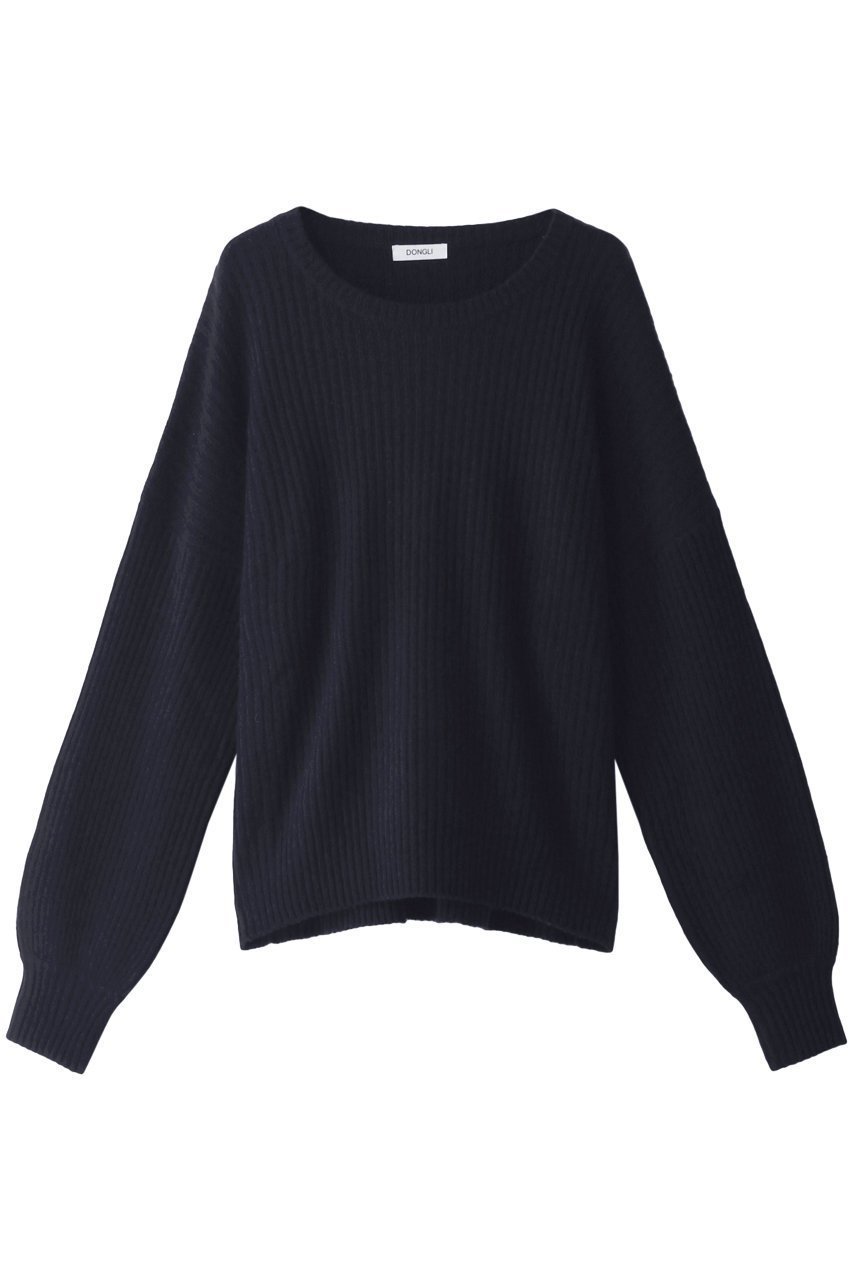 【ドンリー/DONGLI】のRIB CREW NECK インテリア・キッズ・メンズ・レディースファッション・服の通販 founy(ファニー) 　ファッション　Fashion　レディースファッション　Fashion for Women　トップス・カットソー　Cut & Sew Tops　ニット　Knit Tops & Sweaters　カジュアルプルオーバー・ニットトップス　Pullovers & Knit Tops / Casual Pullovers　ユニセックス　Unisex, Genderless　なめらか　Smooth, Silky Texture　トレンド　Trend, Trending Now　定番　Standard, Basic Item　ネイビー|ID: prp329100004745537 ipo3291000000035843539