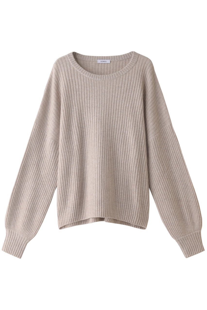 【ドンリー/DONGLI】のRIB CREW NECK インテリア・キッズ・メンズ・レディースファッション・服の通販 founy(ファニー) 　ファッション　Fashion　レディースファッション　Fashion for Women　トップス・カットソー　Cut & Sew Tops　ニット　Knit Tops & Sweaters　カジュアルプルオーバー・ニットトップス　Pullovers & Knit Tops / Casual Pullovers　ユニセックス　Unisex, Genderless　なめらか　Smooth, Silky Texture　トレンド　Trend, Trending Now　定番　Standard, Basic Item　ベージュ|ID: prp329100004745537 ipo3291000000035843540
