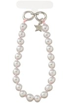 【カドー/CADEAUX】の【CADEAUX PLUS】シルバーグレーパール スマホストラップ ライトピンク|ID: prp329100004745541 ipo3291000000036205915