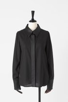 【オーヴィル/EAUVIRE】のサテンカラーシャツ 人気、トレンドファッション・服の通販 founy(ファニー) ファッション Fashion レディースファッション Fashion for Women トップス・カットソー Cut & Sew Tops シャツ・ブラウス・オフィスカジュアル Elegant Blouses & Button-Ups 2025年 2025 2025-2026秋冬・A/W Autumn/Winter 2025–26 AW25–26 カフス Cuff Design コンビ Combo, Combination Style ジャケット Jacket, Outerwear ストレッチ Stretch, Stretchy Fabric スリーブ Sleeve, Long Sleeve / Short Sleeve ロング Long, Long-Length 日本製 Made In Japan A/W・秋冬 Autumn/Winter thumbnail ブラック|ID: prp329100004745544 ipo3291000000034307398