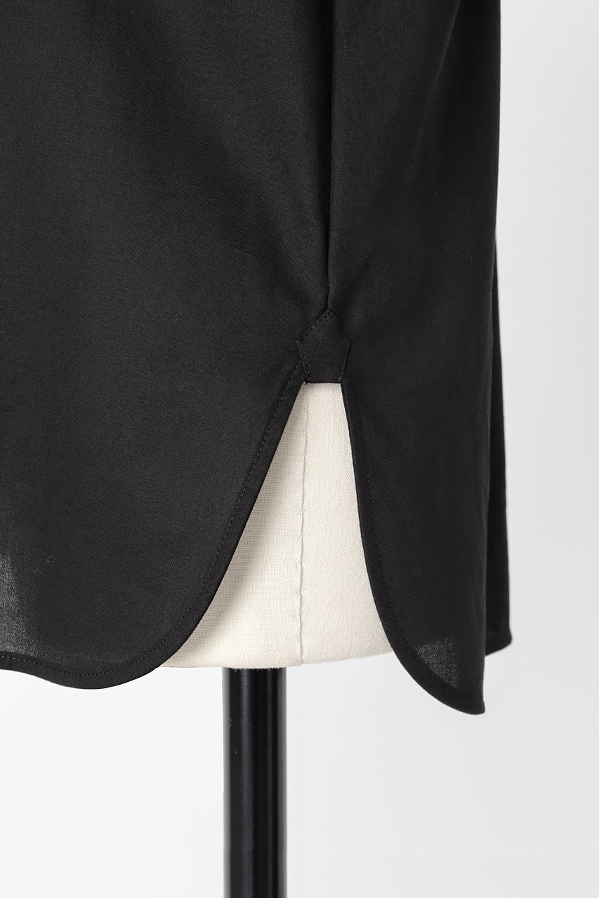 【オーヴィル/EAUVIRE】のサテンカラーシャツ 人気、トレンドファッション・服の通販 founy(ファニー) 　ファッション　Fashion　レディースファッション　Fashion for Women　トップス・カットソー　Cut & Sew Tops　シャツ・ブラウス・オフィスカジュアル　Elegant Blouses & Button-Ups　カフス　Cuff Design　コンビ　Combo, Combination Style　ジャケット　Jacket, Outerwear　ストレッチ　Stretch, Stretchy Fabric　スリーブ　Sleeve, Long Sleeve / Short Sleeve　ロング　Long, Long-Length　日本製　Made In Japan　other-6|ID: prp329100004745544 ipo3291000000035843585