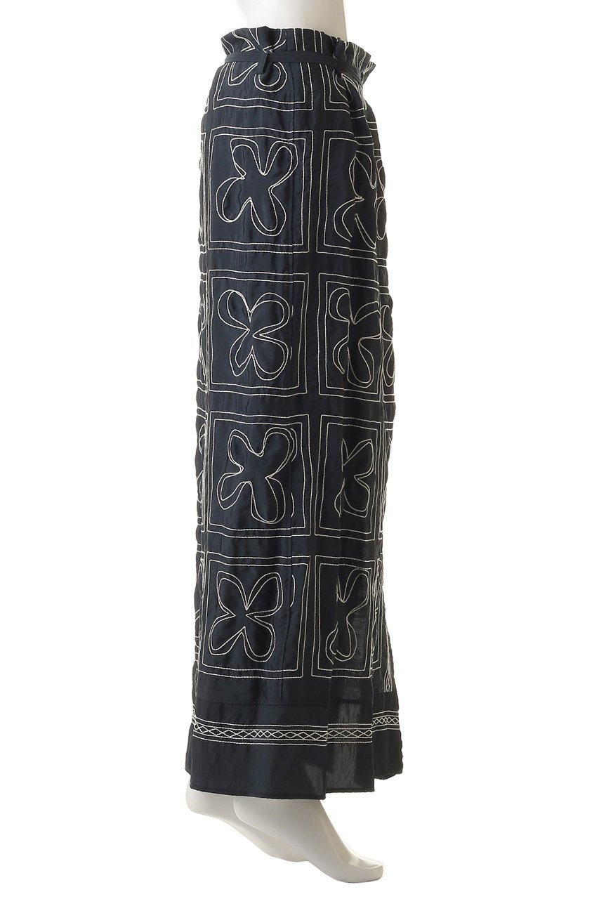 【マルティニーク/martinique】の【CURRENTAGE】刺繍ラップ風スカート 人気、トレンドファッション・服の通販 founy(ファニー) 　ファッション　Fashion　レディースファッション　Fashion for Women　スカート　Skirts　ロングスカート　Long Skirts / Maxi & Midi Skirts　おすすめ　Recommended / Our Picks　ショート　Short, Short Length　シンプル　Simple, Minimal　ラップ　Wrap, Wrap Design　リボン　Ribbon, Bow　ロング　Long, Long-Length　新作・新入荷　New Arrivals / New In　other-3|ID: prp329100004745545 ipo3291000000034307410