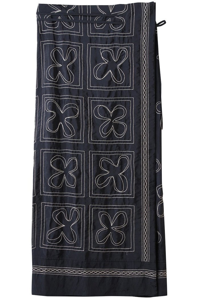 【マルティニーク/martinique】の【CURRENTAGE】刺繍ラップ風スカート インテリア・キッズ・メンズ・レディースファッション・服の通販 founy(ファニー) https://founy.com/ ファッション Fashion レディースファッション Fashion for Women スカート Skirts ロングスカート Long Skirts / Maxi & Midi Skirts おすすめ Recommended / Our Picks ショート Short, Short Length シンプル Simple, Minimal ラップ Wrap, Wrap Design リボン Ribbon, Bow ロング Long, Long-Length |ID: prp329100004745545 ipo3291000000036205963