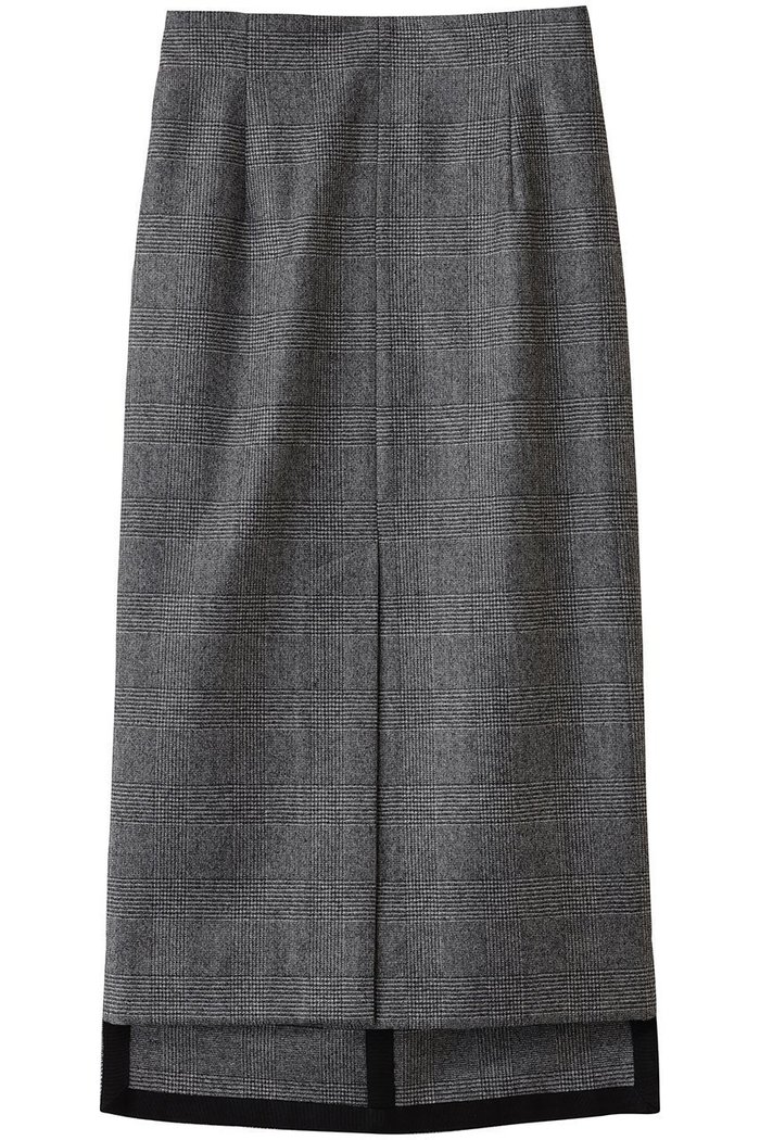 【ルームエイト/Room no.8】の【Room no.8 BLACK】ウールカシミヤ ベント スカート インテリア・キッズ・メンズ・レディースファッション・服の通販 founy(ファニー) https://founy.com/ ファッション Fashion レディースファッション Fashion for Women スカート Skirts ロングスカート Long Skirts / Maxi & Midi Skirts クラシカル Classical, Vintage-Inspired シンプル Simple, Minimal ジャケット Jacket, Outerwear セットアップ Set-Up, Coordinated Outfit チェック Check, Plaid, Tartan ロング Long, Long-Length エレガント 上品 Elegant 新作・新入荷 New Arrivals / New In |ID: prp329100004745552 ipo3291000000034307517