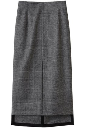 【ルームエイト/Room no.8】 【Room no.8 BLACK】ウールカシミヤ ベント スカート人気、トレンドファッション・服の通販 founy(ファニー) ファッション Fashion レディースファッション Fashion for Women スカート Skirts ロングスカート Long Skirts / Maxi & Midi Skirts クラシカル Classical, Vintage-Inspired シンプル Simple, Minimal ジャケット Jacket, Outerwear セットアップ Set-Up, Coordinated Outfit チェック Check, Plaid, Tartan ロング Long, Long-Length エレガント 上品 Elegant 新作・新入荷 New Arrivals / New In |ID:prp329100004745552