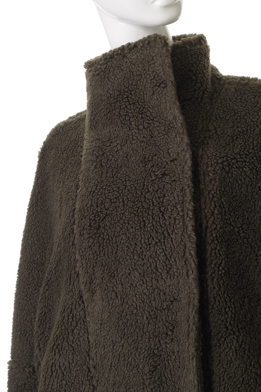 【ルームエイト/Room no.8】のPOODLE ハイネック ショート ドット コート 人気、トレンドファッション・服の通販 founy(ファニー) 　ファッション　Fashion　レディースファッション　Fashion for Women　アウター　Coat / Outerwear Collection　コート・ロングコート・ピーコート　Long Coats, Peacoats & More　ショート　Short, Short Length　ドット　Polka Dot, Dot Pattern　ハイネック　High Neck, Mock Neck　バランス　Balance, Style Balance　フェミニン　Feminine, Girly　リュクス　Luxury, Elegant, High-End, Chic　新作・新入荷　New Arrivals / New In　other-5|ID: prp329100004745557 ipo3291000000034307566