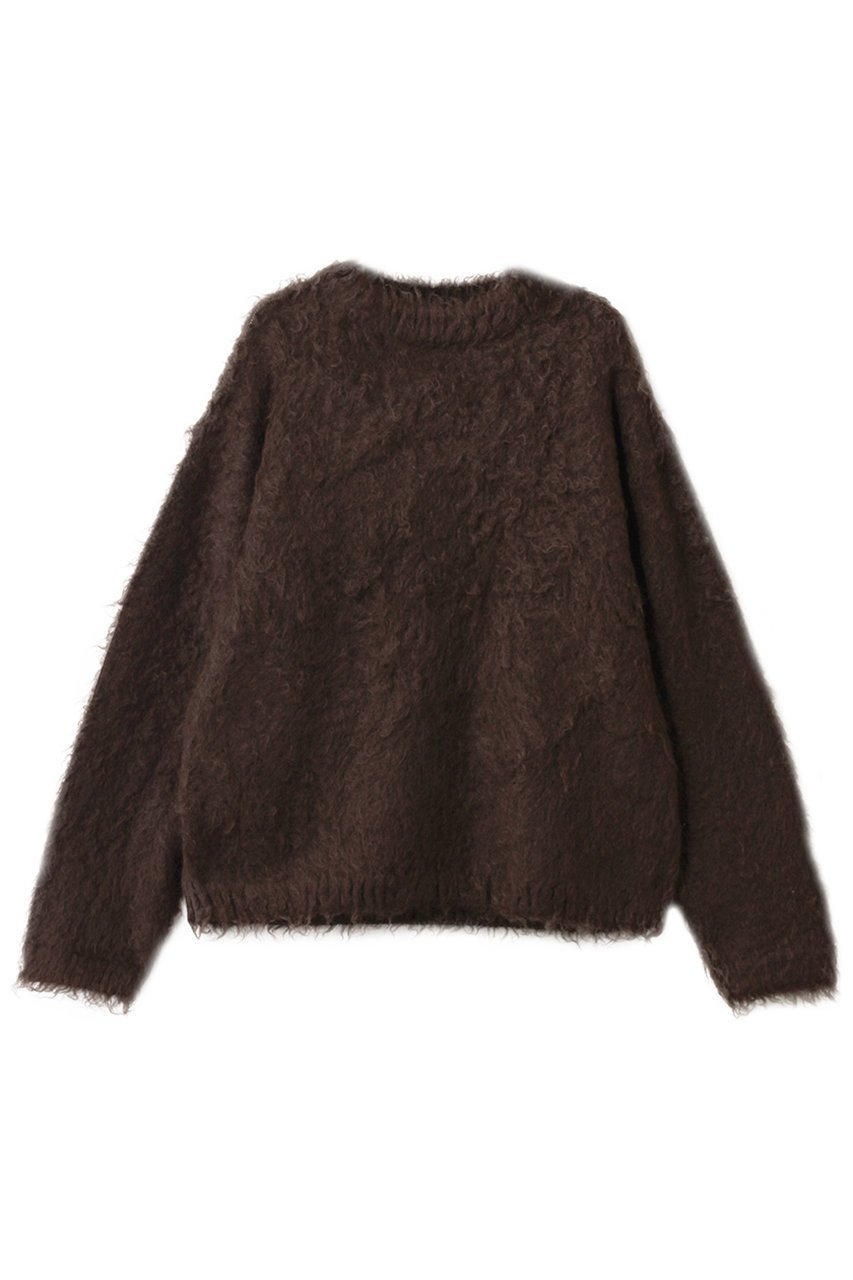 【イレーヴ/YLEVE】のモヘヤ ナッピング ニット プルオーバー インテリア・キッズ・メンズ・レディースファッション・服の通販 founy(ファニー) 　ファッション　Fashion　レディースファッション　Fashion for Women　トップス・カットソー　Cut & Sew Tops　ニット　Knit Tops & Sweaters　カジュアルプルオーバー・ニットトップス　Pullovers & Knit Tops / Casual Pullovers　なめらか　Smooth, Silky Texture　ウォーム　Warm Fabric　シンプル　Simple, Minimal　新作・新入荷　New Arrivals / New In　ブラウン|ID: prp329100004745559 ipo3291000000034307575