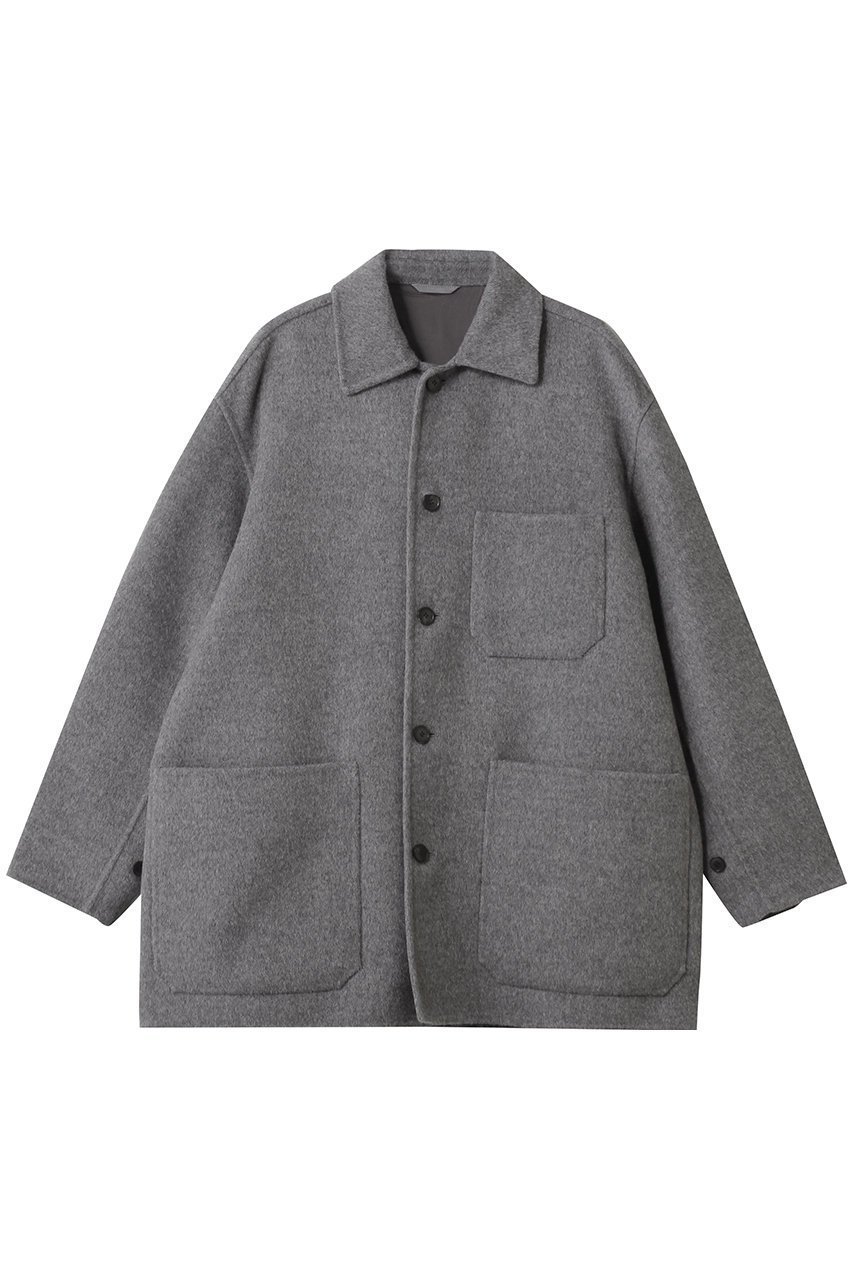 【イレーヴ/YLEVE】のSUPER 100 S ウール ダブル クロス ブルゾン 人気、トレンドファッション・服の通販 founy(ファニー) 　ファッション　Fashion　レディースファッション　Fashion for Women　アウター　Coat / Outerwear Collection　レディースジャケット・軽アウター　Jackets　ブルゾンジャケット・スポーティアウター　Blouson Jackets　ジャケット　Jacket, Outerwear　ダブル　Double, Double-Breasted　ハーフ　Half, Half-Length　フェイス　Face, Facial Design　ブルゾン　Blouson, Bomber Jacket　ポケット　Pocket, Pocket Detail　新作・新入荷　New Arrivals / New In　 other-1|ID: prp329100004745564 ipo3291000000034307606