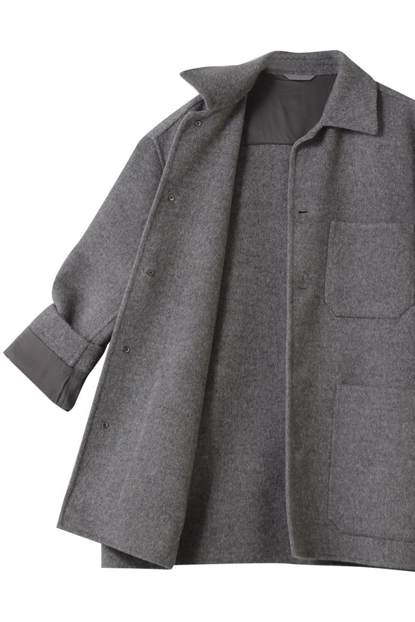 【イレーヴ/YLEVE】のSUPER 100 S ウール ダブル クロス ブルゾン 人気、トレンドファッション・服の通販 founy(ファニー) 　ファッション　Fashion　レディースファッション　Fashion for Women　アウター　Coat / Outerwear Collection　レディースジャケット・軽アウター　Jackets　ブルゾンジャケット・スポーティアウター　Blouson Jackets　ジャケット　Jacket, Outerwear　ダブル　Double, Double-Breasted　ハーフ　Half, Half-Length　フェイス　Face, Facial Design　ブルゾン　Blouson, Bomber Jacket　ポケット　Pocket, Pocket Detail　新作・新入荷　New Arrivals / New In　other-6|ID: prp329100004745564 ipo3291000000034307612