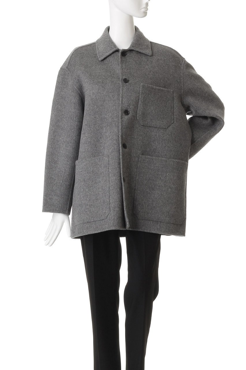 【イレーヴ/YLEVE】のSUPER 100 S ウール ダブル クロス ブルゾン 人気、トレンドファッション・服の通販 founy(ファニー) 　ファッション　Fashion　レディースファッション　Fashion for Women　アウター　Coat / Outerwear Collection　レディースジャケット・軽アウター　Jackets　ブルゾンジャケット・スポーティアウター　Blouson Jackets　ジャケット　Jacket, Outerwear　ダブル　Double, Double-Breasted　ハーフ　Half, Half-Length　フェイス　Face, Facial Design　ブルゾン　Blouson, Bomber Jacket　ポケット　Pocket, Pocket Detail　other-2|ID: prp329100004745564 ipo3291000000036206016