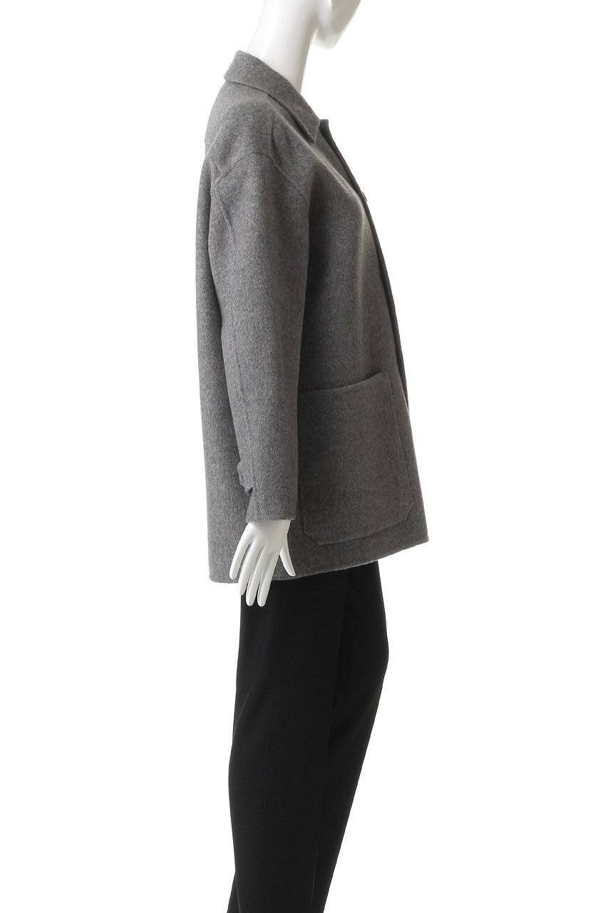 【イレーヴ/YLEVE】のSUPER 100 S ウール ダブル クロス ブルゾン 人気、トレンドファッション・服の通販 founy(ファニー) 　ファッション　Fashion　レディースファッション　Fashion for Women　アウター　Coat / Outerwear Collection　レディースジャケット・軽アウター　Jackets　ブルゾンジャケット・スポーティアウター　Blouson Jackets　ジャケット　Jacket, Outerwear　ダブル　Double, Double-Breasted　ハーフ　Half, Half-Length　フェイス　Face, Facial Design　ブルゾン　Blouson, Bomber Jacket　ポケット　Pocket, Pocket Detail　other-3|ID: prp329100004745564 ipo3291000000036206018