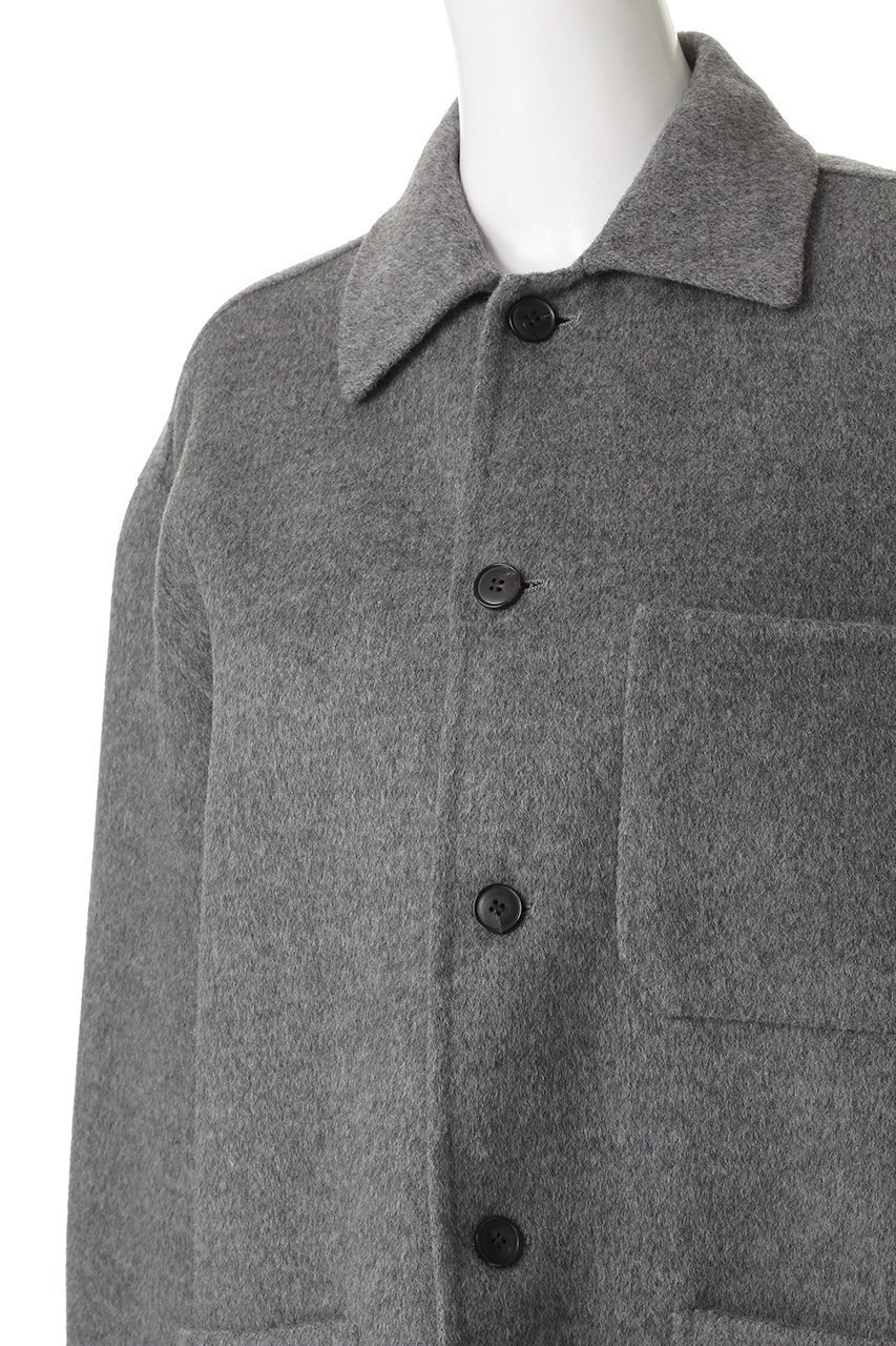 【イレーヴ/YLEVE】のSUPER 100 S ウール ダブル クロス ブルゾン 人気、トレンドファッション・服の通販 founy(ファニー) 　ファッション　Fashion　レディースファッション　Fashion for Women　アウター　Coat / Outerwear Collection　レディースジャケット・軽アウター　Jackets　ブルゾンジャケット・スポーティアウター　Blouson Jackets　ジャケット　Jacket, Outerwear　ダブル　Double, Double-Breasted　ハーフ　Half, Half-Length　フェイス　Face, Facial Design　ブルゾン　Blouson, Bomber Jacket　ポケット　Pocket, Pocket Detail　other-5|ID: prp329100004745564 ipo3291000000036206023