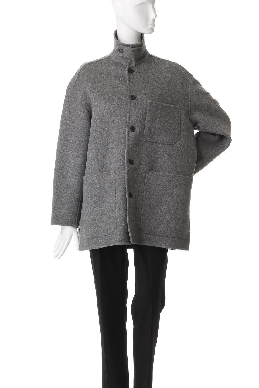 【イレーヴ/YLEVE】のSUPER 100 S ウール ダブル クロス ブルゾン 人気、トレンドファッション・服の通販 founy(ファニー) 　ファッション　Fashion　レディースファッション　Fashion for Women　アウター　Coat / Outerwear Collection　レディースジャケット・軽アウター　Jackets　ブルゾンジャケット・スポーティアウター　Blouson Jackets　ジャケット　Jacket, Outerwear　ダブル　Double, Double-Breasted　ハーフ　Half, Half-Length　フェイス　Face, Facial Design　ブルゾン　Blouson, Bomber Jacket　ポケット　Pocket, Pocket Detail　other-7|ID: prp329100004745564 ipo3291000000036206026