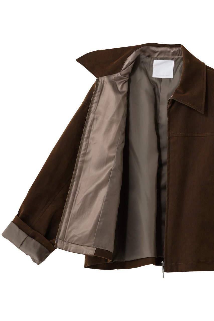 【ガリャルダガランテ/GALLARDAGALANTE】のフロッキーデニムジップブルゾン 人気、トレンドファッション・服の通販 founy(ファニー) 　ファッション　Fashion　レディースファッション　Fashion for Women　アウター　Coat / Outerwear Collection　レディースジャケット・軽アウター　Jackets　ブルゾンジャケット・スポーティアウター　Blouson Jackets　インナー　Innerwear　エレガント 上品　Elegant　クラシカル　Classical, Vintage-Inspired　コンパクト　Compact, Small Size　ジャケット　Jacket, Outerwear　デニム　Denim, Jeans Material　ブルゾン　Blouson, Bomber Jacket　マニッシュ　Mannish, Boyish　冬　Winter / This Winter　other-6|ID: prp329100004745568 ipo3291000000035986834