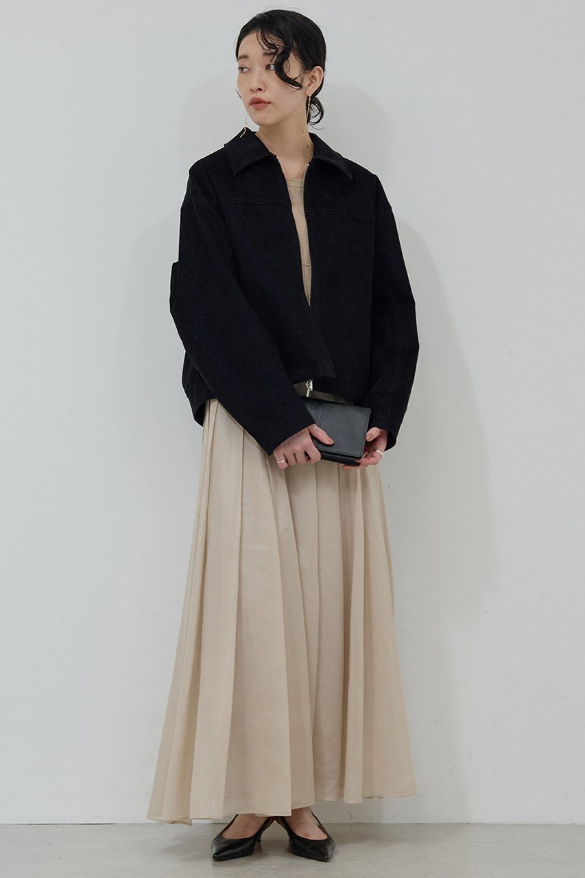 【ガリャルダガランテ/GALLARDAGALANTE】のフロッキーデニムジップブルゾン 人気、トレンドファッション・服の通販 founy(ファニー) 　ファッション　Fashion　レディースファッション　Fashion for Women　アウター　Coat / Outerwear Collection　レディースジャケット・軽アウター　Jackets　ブルゾンジャケット・スポーティアウター　Blouson Jackets　インナー　Innerwear　エレガント 上品　Elegant　クラシカル　Classical, Vintage-Inspired　コンパクト　Compact, Small Size　ジャケット　Jacket, Outerwear　デニム　Denim, Jeans Material　ブルゾン　Blouson, Bomber Jacket　マニッシュ　Mannish, Boyish　冬　Winter / This Winter　other-8|ID: prp329100004745568 ipo3291000000035986836