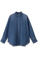 【ガリャルダガランテ/GALLARDAGALANTE】のバックフレアデニムシャツ 人気、トレンドファッション・服の通販 founy(ファニー) ファッション Fashion レディースファッション Fashion for Women トップス・カットソー Cut & Sew Tops シャツ・ブラウス・オフィスカジュアル Elegant Blouses & Button-Ups バッグ Bags おすすめ Recommended / Our Picks スウェット / スエット Sweatshirt, Sweatwear スリーブ Sleeve, Long Sleeve / Short Sleeve デニム Denim, Jeans Material ロング Long, Long-Length 新作・新入荷 New Arrivals / New In |ID:prp329100004745578