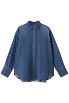 【ガリャルダガランテ/GALLARDAGALANTE】のバックフレアデニムシャツ 人気、トレンドファッション・服の通販 founy(ファニー) ファッション Fashion レディースファッション Fashion for Women トップス・カットソー Cut & Sew Tops シャツ・ブラウス・オフィスカジュアル Elegant Blouses & Button-Ups バッグ Bags おすすめ Recommended / Our Picks スウェット / スエット Sweatshirt, Sweatwear スリーブ Sleeve, Long Sleeve / Short Sleeve デニム Denim, Jeans Material ロング Long, Long-Length 新作・新入荷 New Arrivals / New In thumbnail ブルー|ID: prp329100004745578 ipo3291000000034307737
