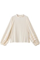 【ガリャルダガランテ/GALLARDAGALANTE】のタックスリーブブラウス 人気、トレンドファッション・服の通販 founy(ファニー) ファッション Fashion レディースファッション Fashion for Women トップス・カットソー Cut & Sew Tops シャツ・ブラウス・オフィスカジュアル Elegant Blouses & Button-Ups スリーブ Sleeve, Long Sleeve / Short Sleeve ロング Long, Long-Length エレガント 上品 Elegant 新作・新入荷 New Arrivals / New In thumbnail ホワイト|ID: prp329100004745579 ipo3291000000034307744