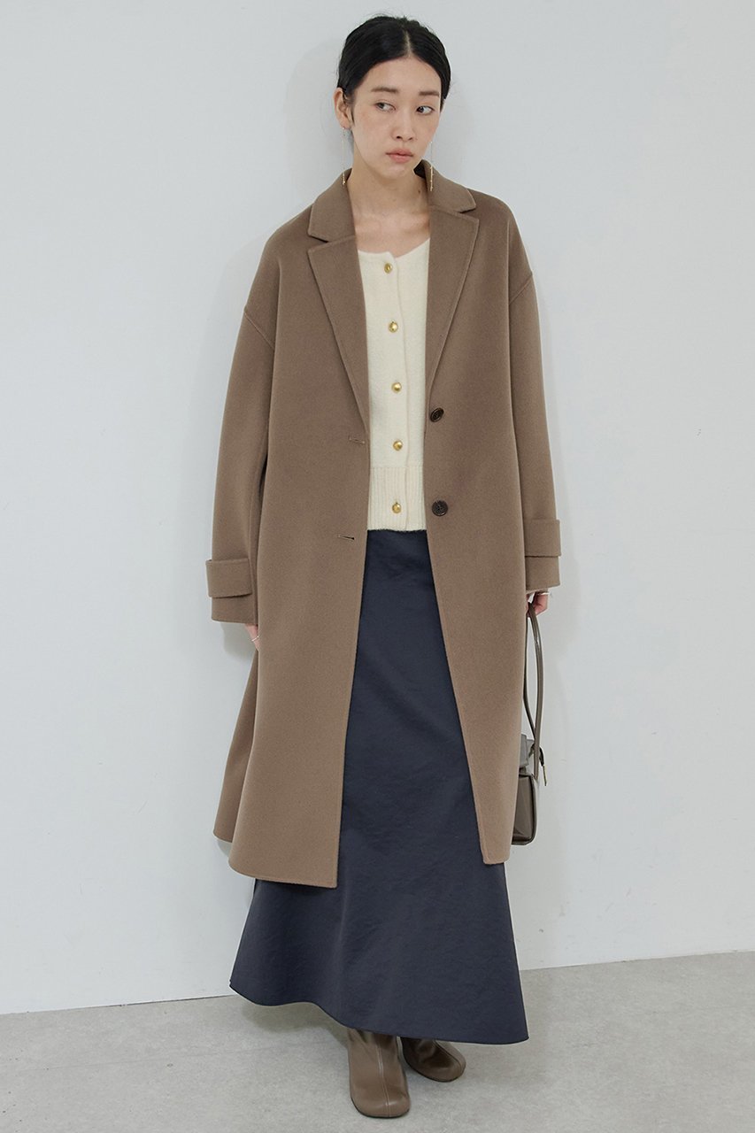 【ガリャルダガランテ/GALLARDAGALANTE】のリバーチェスターコート 人気、トレンドファッション・服の通販 founy(ファニー) 　ファッション　Fashion　レディースファッション　Fashion for Women　アウター　Coat / Outerwear Collection　コート・ロングコート・ピーコート　Long Coats, Peacoats & More　チェスターコート・ロング丈アウター　Chester Coats / Chesterfield Long Coats　カーディガン　Cardigan, Knitwear　シンプル　Simple, Minimal　チェスターコート　Chester Coat, Long Coat　デニム　Denim, Jeans Material　トレンド　Trend, Trending Now　ロング　Long, Long-Length　ワンポイント　One Point, Statement Accent　定番　Standard, Basic Item　other-8|ID: prp329100004745580 ipo3291000000034535838