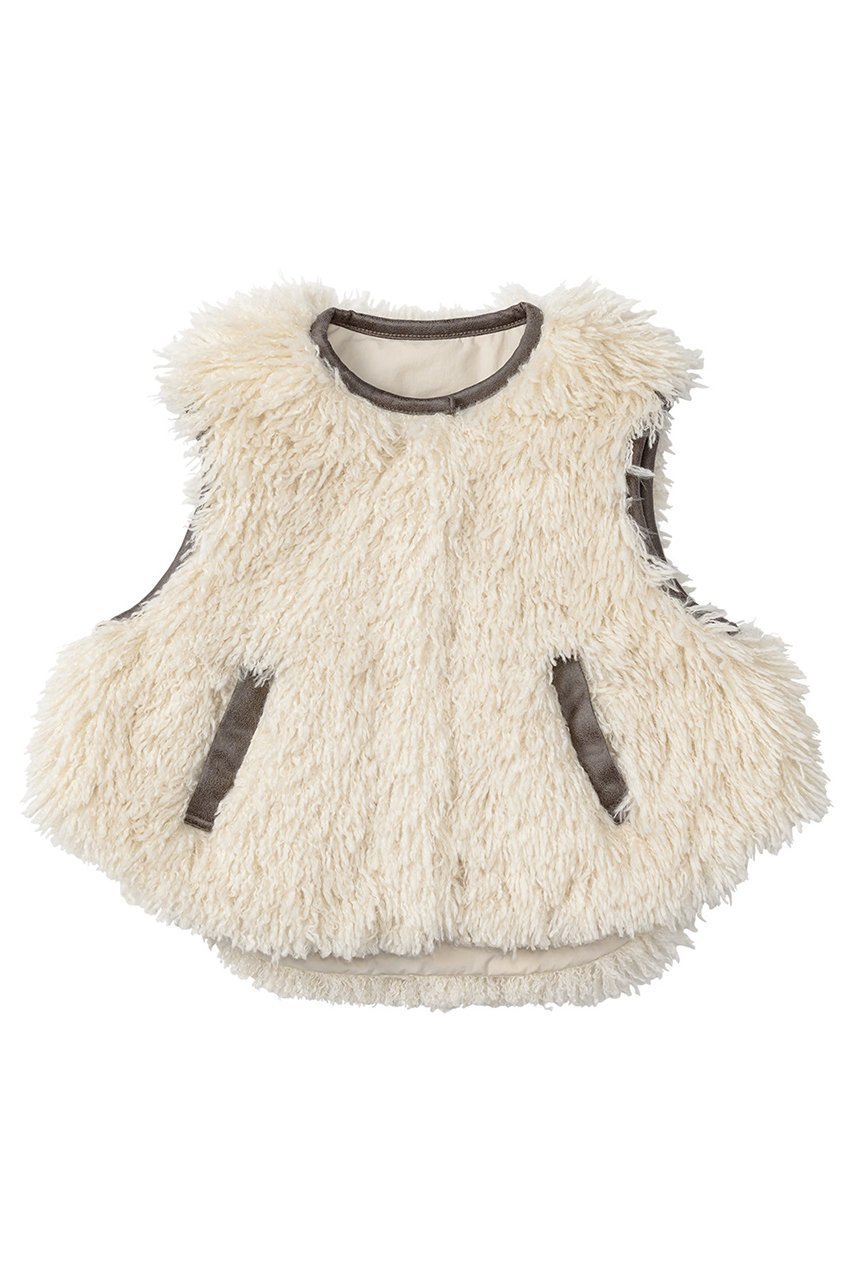 【マールマール/MARLMARL / KIDS】の【BABY&KIDS】halb ベスト インテリア・キッズ・メンズ・レディースファッション・服の通販 founy(ファニー) 　ファッション　Fashion　キッズファッション　Fashion for Kids　アウター　Coat Outerwear /Kids　チェック　Check, Plaid, Tartan　ベスト　Vest, Waistcoat　ベビー　Baby, Babywear　羽織　Haori, Light Jacket　リバーシブル　Reversible, Two-Sided　ロング　Long, Long-Length　おすすめ　Recommended / Our Picks　新作・新入荷　New Arrivals / New In　ecru|ID: prp329100004745583 ipo3291000000034307776