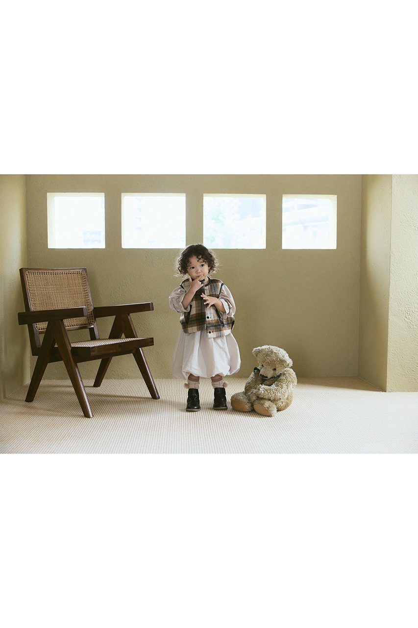 【マールマール/MARLMARL / KIDS】の【BABY&KIDS】halb ベスト 人気、トレンドファッション・服の通販 founy(ファニー) 　ファッション　Fashion　キッズファッション　Fashion for Kids　アウター　Coat Outerwear /Kids　チェック　Check, Plaid, Tartan　ベスト　Vest, Waistcoat　ベビー　Baby, Babywear　羽織　Haori, Light Jacket　リバーシブル　Reversible, Two-Sided　ロング　Long, Long-Length　おすすめ　Recommended / Our Picks　新作・新入荷　New Arrivals / New In　other-8|ID: prp329100004745583 ipo3291000000034307784