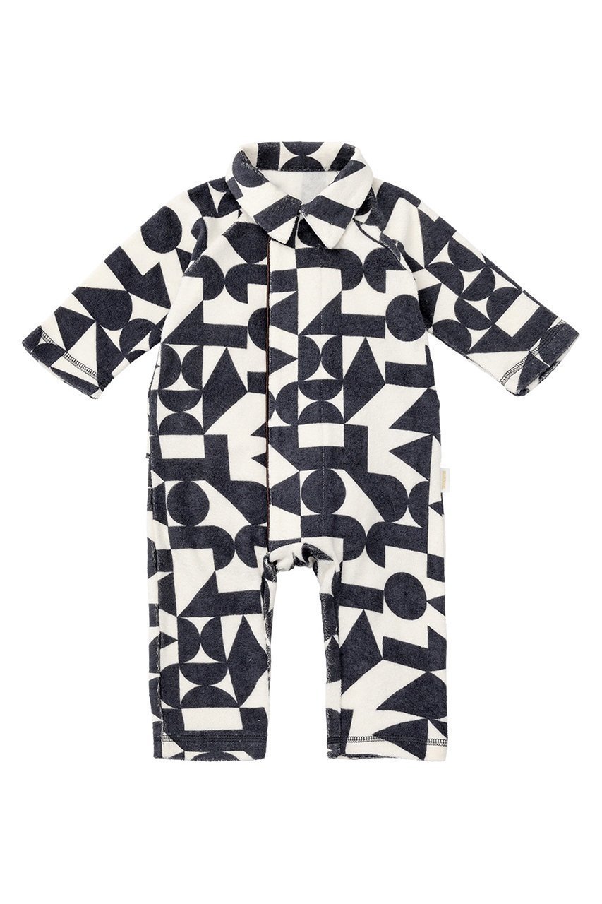 【マールマール/MARLMARL / KIDS】の【BABY】calin カバーオール インテリア・キッズ・メンズ・レディースファッション・服の通販 founy(ファニー) 　ファッション　Fashion　キッズファッション　Fashion for Kids　吸水　Absorbent, Quick-Dry　ストレッチ　Stretch, Stretchy Fabric　パイピング　Piping, Trim Design　フィット　Fit, Slim Fit　フォルム　Silhouette, Form　ベビー　Baby, Babywear　ロンパース　Romper, Jumpsuit　おすすめ　Recommended / Our Picks　新作・新入荷　New Arrivals / New In　navy blocks|ID: prp329100004745586 ipo3291000000034307808