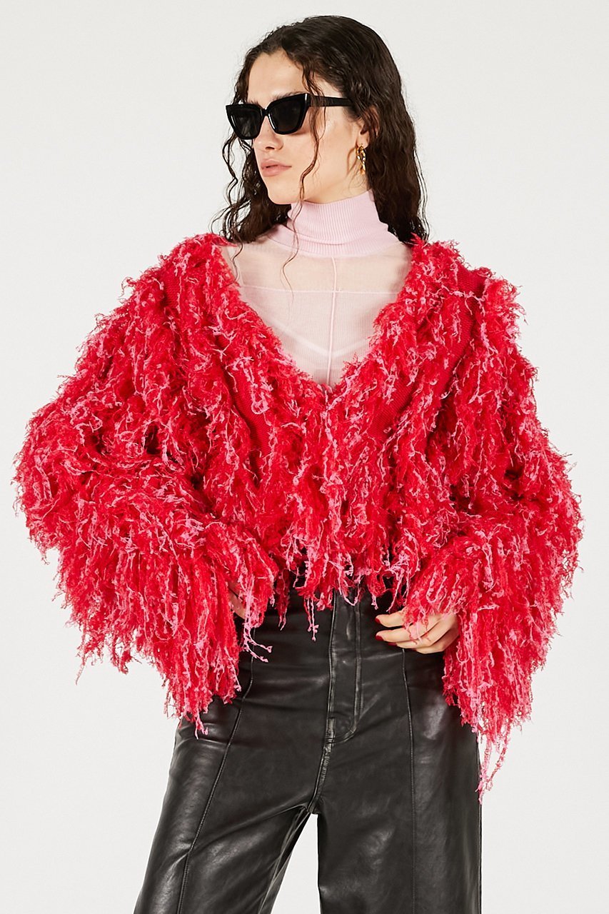 【プランク プロジェクト/PRANK PROJECT】のフラッフィーニットカーディガン / Fluffy Knit Cardigan 人気、トレンドファッション・服の通販 founy(ファニー) 　ファッション　Fashion　レディースファッション　Fashion for Women　トップス・カットソー　Cut & Sew Tops　ニット　Knit Tops & Sweaters　カーディガン・羽織り　Layered Style Cardigans　カーディガン　Cardigan, Knitwear　クロップド　Cropped, Short Length　スリーブ　Sleeve, Long Sleeve / Short Sleeve　ロング　Long, Long-Length　A/W・秋冬　Autumn/Winter　other-6|ID: prp329100004745588 ipo3291000000034639448