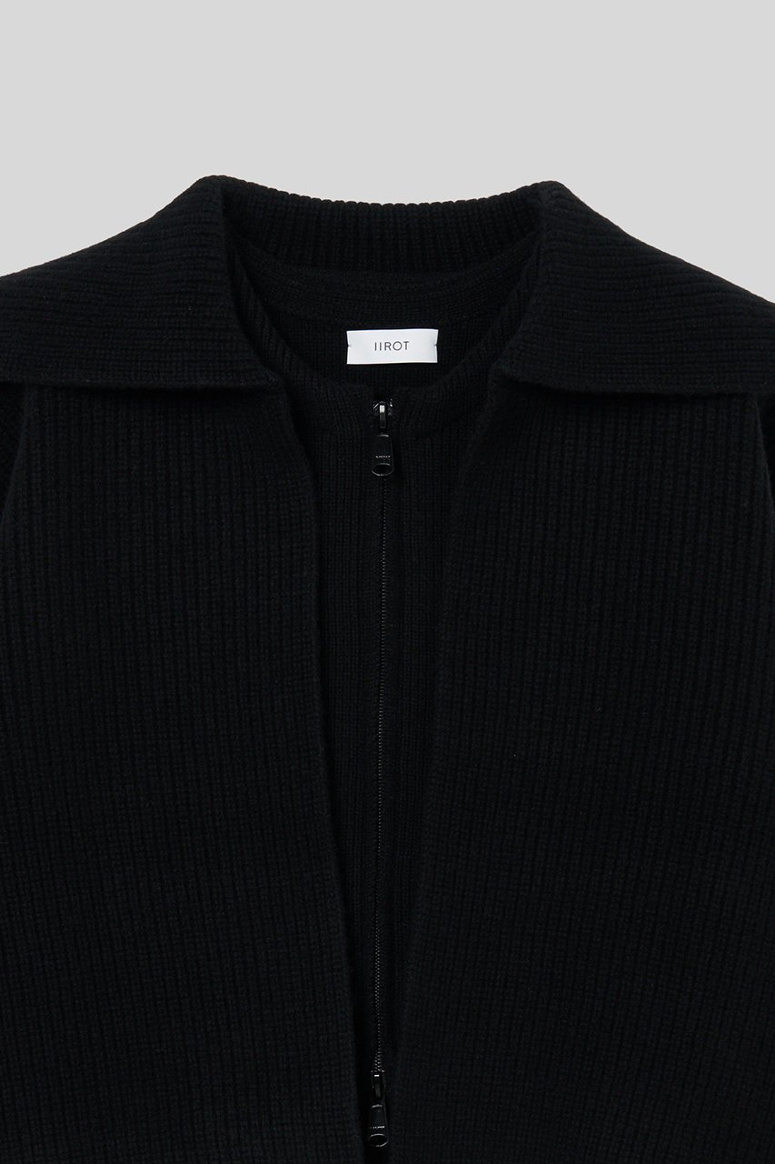 【イロット/IIROT】のTasmania ラム ジップ ジャケット 人気、トレンドファッション・服の通販 founy(ファニー) 　ファッション　Fashion　レディースファッション　Fashion for Women　アウター　Coat / Outerwear Collection　レディースジャケット・軽アウター　Jackets　ブルゾンジャケット・スポーティアウター　Blouson Jackets　インナー　Innerwear　ジップ　Zip, Zipper　ジャケット　Jacket, Outerwear　ドッキング　Docking, Mixed Material　ブルゾン　Blouson, Bomber Jacket　ベスト　Vest, Waistcoat　新作・新入荷　New Arrivals / New In　畦　Ribbed Knit　other-3|ID: prp329100004745589 ipo3291000000034307839