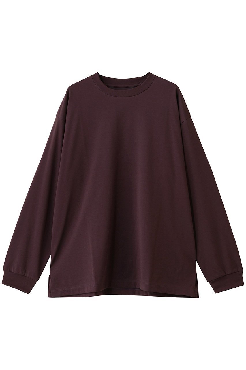 【メゾンスペシャル/MAISON SPECIAL】の【UNISEX】ECILプレーティング天竺カットソー L/S インテリア・キッズ・メンズ・レディースファッション・服の通販 founy(ファニー) 　ファッション　Fashion　レディースファッション　Fashion for Women　トップス・カットソー　Cut & Sew Tops　シャツ・ブラウス・オフィスカジュアル　Elegant Blouses & Button-Ups　ロングTシャツ・Tシャツ　Longline T-Shirts & Tees　カットソー・ベーシックTシャツ　Cut-and-Sewn Tops / Stretch Tees & Basics　ユニセックス　Unisex, Genderless　なめらか　Smooth, Silky Texture　カットソー　Cut and Sewn Top　コンパクト　Compact, Small Size　シンプル　Simple, Minimal　スリット　Slit, Slit Detail　スリーブ　Sleeve, Long Sleeve / Short Sleeve　ロング　Long, Long-Length　新作・新入荷　New Arrivals / New In　BGD(バーガンディー)|ID: prp329100004745593 ipo3291000000034307861