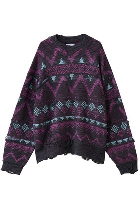 【メゾンスペシャル/MAISON SPECIAL】 【UNISEX】ノルディックダメージJQDニット人気、トレンドファッション・服の通販 founy(ファニー) ファッション Fashion レディースファッション Fashion for Women トップス・カットソー Cut & Sew Tops ニット Knit Tops & Sweaters カジュアルプルオーバー・ニットトップス Pullovers & Knit Tops / Casual Pullovers ユニセックス Unisex, Genderless アクリル Acrylic Material クラシック Classic, Timeless Style ショルダー Shoulder, Shoulder Strap ダメージ Distressed, Destroyed ドロップ Drop Shoulder, Dropped Style 新作・新入荷 New Arrivals / New In A/W・秋冬 Autumn/Winter |ID:prp329100004745595