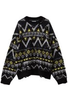 【メゾンスペシャル/MAISON SPECIAL】の【UNISEX】ノルディックダメージJQDニット 人気、トレンドファッション・服の通販 founy(ファニー) ファッション Fashion レディースファッション Fashion for Women トップス・カットソー Cut & Sew Tops ニット Knit Tops & Sweaters カジュアルプルオーバー・ニットトップス Pullovers & Knit Tops / Casual Pullovers ユニセックス Unisex, Genderless アクリル Acrylic Material クラシック Classic, Timeless Style ショルダー Shoulder, Shoulder Strap ダメージ Distressed, Destroyed ドロップ Drop Shoulder, Dropped Style 新作・新入荷 New Arrivals / New In A/W・秋冬 Autumn/Winter thumbnail BLK(ブラック)|ID: prp329100004745595 ipo3291000000034307875