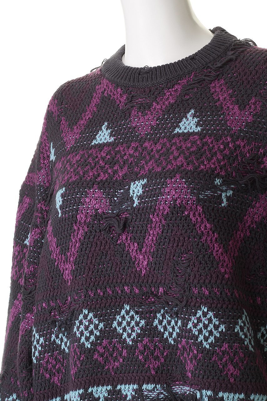 【メゾンスペシャル/MAISON SPECIAL】の【UNISEX】ノルディックダメージJQDニット 人気、トレンドファッション・服の通販 founy(ファニー) 　ファッション　Fashion　レディースファッション　Fashion for Women　トップス・カットソー　Cut & Sew Tops　ニット　Knit Tops & Sweaters　カジュアルプルオーバー・ニットトップス　Pullovers & Knit Tops / Casual Pullovers　ユニセックス　Unisex, Genderless　アクリル　Acrylic Material　クラシック　Classic, Timeless Style　ショルダー　Shoulder, Shoulder Strap　ダメージ　Distressed, Destroyed　ドロップ　Drop Shoulder, Dropped Style　新作・新入荷　New Arrivals / New In　A/W・秋冬　Autumn/Winter　other-5|ID: prp329100004745595 ipo3291000000034307880