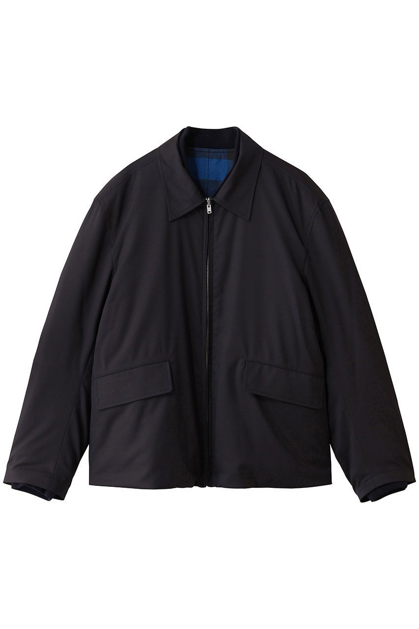 【セブン バイ セブン/SEVEN BY SEVEN / MEN】の【MEN】REVERSIBLE ブルゾン インテリア・キッズ・メンズ・レディースファッション・服の通販 founy(ファニー) 　ファッション　Fashion　メンズファッション　Fashion for Men　ジャケット　Jacket, Outerwear　チェック　Check, Plaid, Tartan　ブルゾン　Blouson, Bomber Jacket　リバーシブル　Reversible, Two-Sided　旅行　Travel　無地　Plain, Solid Color　ネイビー×ブルー|ID: prp329100004745603 ipo3291000000036206177