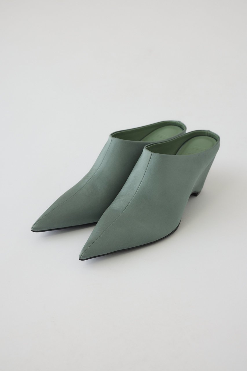 【リムアーク/RIM.ARK】の【10/23 10:00販売開始】Pointed satin mule/ミュール インテリア・キッズ・メンズ・レディースファッション・服の通販 founy(ファニー) 　ファッション　Fashion　レディースファッション　Fashion for Women　サテン　Satin, Glossy Fabric　サンダル　Sandals, Summer Shoes　スラックス　Slacks, Dress Pants　デニム　Denim, Jeans Material　ドレス　Dress, One-Piece　ミュール　Mule, Backless Shoes　リュクス　Luxury, Elegant, High-End, Chic　エレガント 上品　Elegant　結婚式　Wedding　ライトカーキ|ID: prp329100004745612 ipo3291000000034308158
