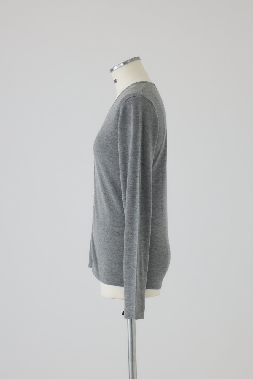 【リムアーク/RIM.ARK】の【10/23 10:00販売開始】Many hook V neck tops/ニット 人気、トレンドファッション・服の通販 founy(ファニー) 　ファッション　Fashion　レディースファッション　Fashion for Women　トップス・カットソー　Cut & Sew Tops　ニット　Knit Tops & Sweaters　カジュアルプルオーバー・ニットトップス　Pullovers & Knit Tops / Casual Pullovers　おすすめ　Recommended / Our Picks　アクセサリー　Fashion Accessories　インナー　Innerwear　シルク　Silk, 100% Silk　ジャケット　Jacket, Outerwear　センター　Center, Center Line　デコルテ　Décolleté, Neckline　フィット　Fit, Slim Fit　フロント　Front, Front Design　メタル　Metal, Metal Parts　other-3|ID: prp329100004745613 ipo3291000000034308171